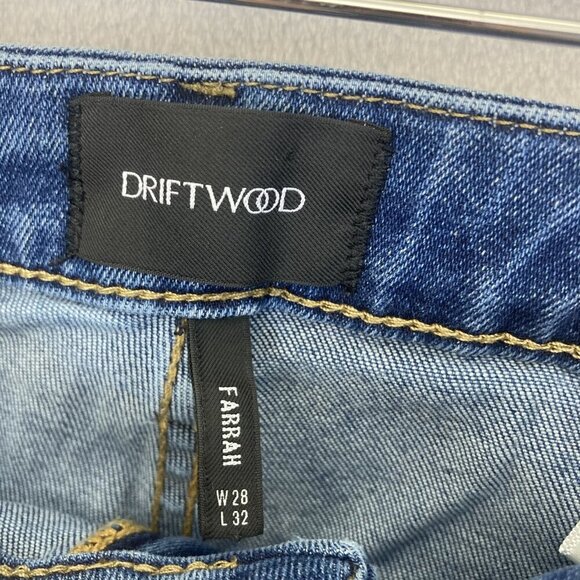 Free People Driftwood Farrah Flare Jeans Womens 28 Blue High Rise Stretch Denim - Picture 3 of 13